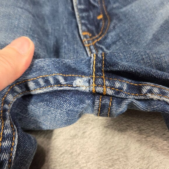 Levis 569 Jeans Mens 31X30 Blue Loose Straight Medium Wash Denim Preppy Workwear - Picture 9 of 12